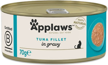 Produktbild von APPLAWS Cat Adult Tuna in Gravy filet aus Thunfisch in Sauce 70 g