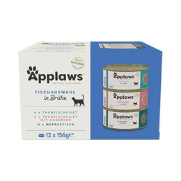 Produktbild von Applaws Cat MP Fisch Selection - 12 x 156 g