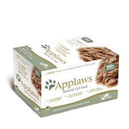 Produktbild von Applaws Cat Pot Ergänzungsfutter Fischauswahl - 8 x 60 g