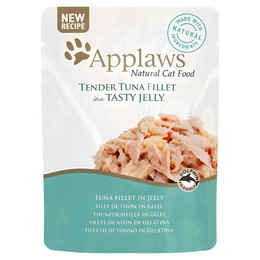 Produktbild von APPLAWS Cat Pouch Thunfischfilet in Gelee - 16 x 70 g