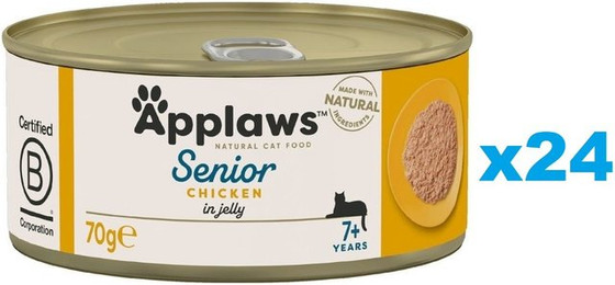 Produktbild von APPLAWS Cat Senior Huhn in Gelee - 24 x 70 g