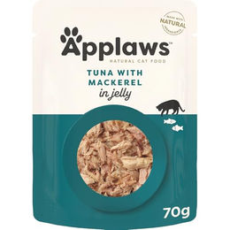 Applaws in Jelly Katzenfutter - Frischebeutel - Tuna & Mackerel - 16 x 70 g – Bild 1 von 11