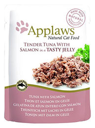 Produktbild von Applaws in Jelly Katzenfutter - Frischebeutel - Tuna & Salmon - 16 x 70 g