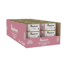 Applaws Katzen Nassfutter Thunfischfilet & Garnele 24 x 156g – Bild 1 von 4