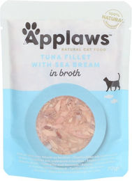 Applaws Katzen Nassfutter Thunfischfilets & Dorade - 12 x 70 g – Bild 1 von 2