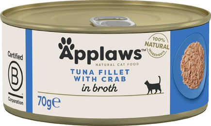 Applaws Katzenfutter - Dosen - Tuna Fillet & Crab - 24 x 70 g – Bild 1 von 5