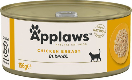 Produktbild von Applaws Katzenfutter in Brühe Hühnchenbrust - 6 x 156 g