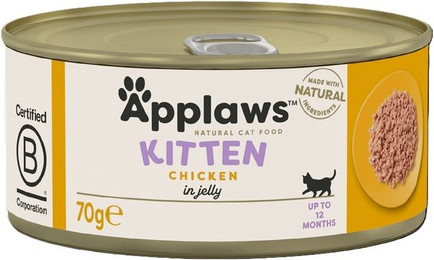 Produktbild von APPLAWS Kitten Hähnchenbrust Nassfutter - 24 x 70 g