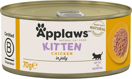 Produktbild von Applaws Kitten Huhn Nassfutter - 6 x 70 g