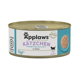 Produktbild von Applaws Kitten Nassfutter Thunfischfilet in Gelee - 24 x 70 g