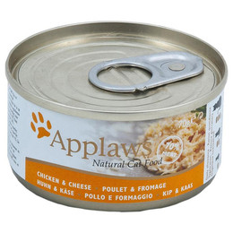 Produktbild von Applaws Nassfutter Katze Hühnerbrust & Käse - 24 x 70 g