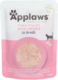 Applaws Pouch Thunfischfilets & Garnelen Katzenfutter - 12 x 70 g – Bild 1 von 4