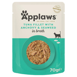 Produktbild von Applaws Pouch Thunfischfilets & Sardellen Katzenfutter - 12 x 70 g