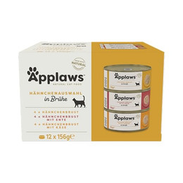 Produktbild von Applaws Premium-Nassfutter für Katzen Hühnerauswahl - 12 x 156 g