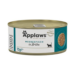 Produktbild von Applaws Premium Nassfutter für Katzen Meeresfisch in Brühe - 24 x 70 g
