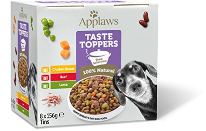 Produktbild von Applaws Premium Natürliches Nassfutter für Hunde Getreidefrei Huhn Rind Lamm Selection - 8 x 156 g