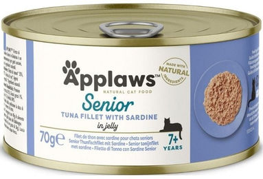 Applaws Senior Katzenfutter Thunfisch mit Sardinen in Gelee - 24 x 70 g – Bild 1 von 7