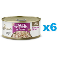 Produktbild von APPLAWS Taste Toppers Hähnchenbrust und Ente - 6 x 156 g