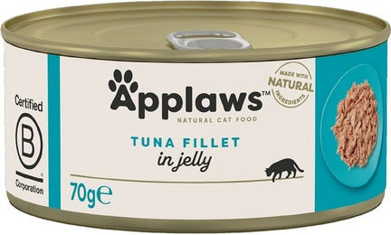 Produktbild von Applaws Thunfischfilet in Gelee für Katzen - 24 x 70 g