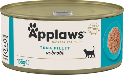 Produktbild von Applaws Thunfischfilet Nassfutter für Katzen - 24 x 156 g