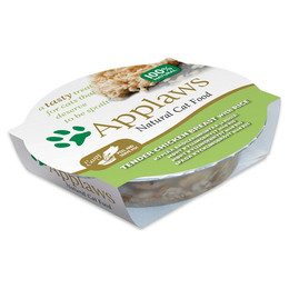 Produktbild von Applaws zarte Hühnchenbrust mit Reis Katzenfutter - 10 x 60 g