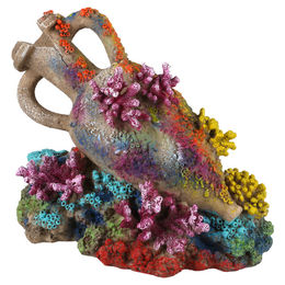 Aqua Della Aquariendekoration Amphore mit Koralle – Bild 1 von 3