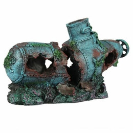 Produktbild von Aqua Della Aquariumdekoration Holzhaus mit Pflanzen