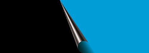 Produktbild von Aqua Della Fotorückwand schwarz/blau 80x40 cm