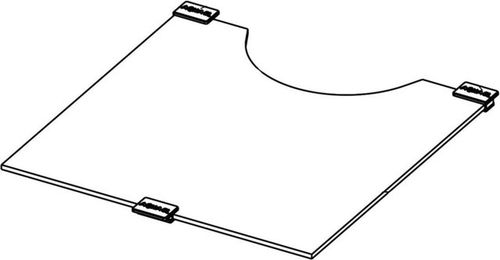 Produktbild von Aquael Abdeckscheibe OptiBent 20 - schwarz