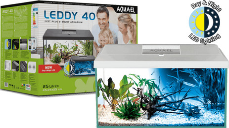 Produktbild von Aquael Aquarienset LEDDY Day&Night 40 2.0 - schwarz