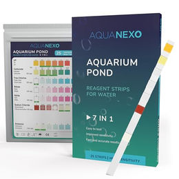 Produktbild von AquaNexo Aquarium-Wassertest Aquanexo 7in1 Aquarium Teststreifen – Wassertest, 25 Stück