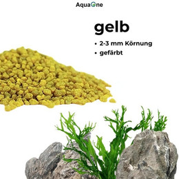 Produktbild von AquaOne Aquarienkies Gelber Quarzkies 2-3 mm - 20 kg