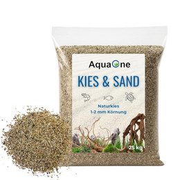 Produktbild von AquaOne Aquarienkies Naturkies Beige 2-4 mm - 20 kg