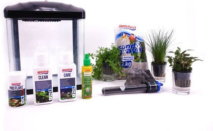 Produktbild von Aquaone Nano Aquarium Set HR-230 schwarz - 7 l
