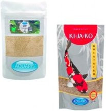 Produktbild von AQUARIS Sparset mit Koifutter Wheatgerm 1 kg und Teichreinigung POND Bakto 50g - 1 kg