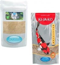 Produktbild von AQUARIS Sparset mit Koifutter Wheatgerm 6 mm und Teichreinigung POND Bakto - 1 kg