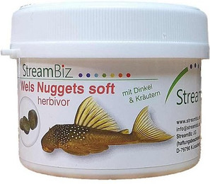 Produktbild von Aquaristik-Langer Aquariendeko StreamBiz Wels nuggets soft herbivor - 250 g