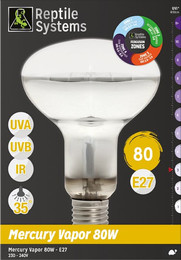 Produktbild von Aquarium Systems D3 UV Basking Lamp Mini 80W E27 - 80 Stk.