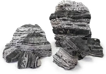 Produktbild von Aquariumdekoration Reptiles Planet Pierre Black Multiwhite M