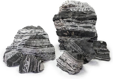Produktbild von Aquariumdekoration Reptiles Planet Pierre Black Multiwhite S