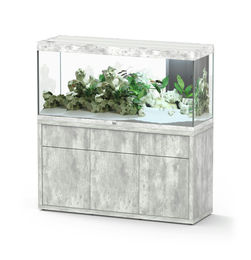 Produktbild von Aquatlantis Sublime 420 Steinoptik Kombi 40 mm 150x50cm Aquarium mit Unterschrank