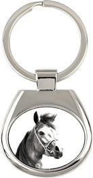 Produktbild von Arab Horse - keychain with a horse, keychain with a print, personalized pendant from the Art-Dog brand silber