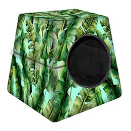 Produktbild von Arco Design 2-in-1 Hunde- und Katzenhaus Katzenhöhle Hundebett Größe M