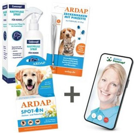 Produktbild von ARDAP Floh- und Zeckenschutz Paket für Hunde L