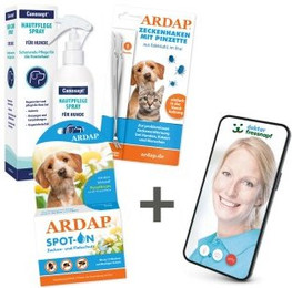 Produktbild von ARDAP Floh- und Zeckenschutz Paket für Hunde S