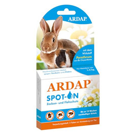 Produktbild von ARDAP Spot On Zecken- und Flohschutz für Kleintiere 1-4 kg - 3 x 0,4 ml