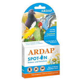 Produktbild von ARDAP Spot On Zecken- und Milbenschutz für Ziervögel und Brieftauben