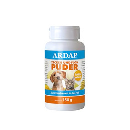 Produktbild von ARDAP Zecken- und Flohpuder für Hunde und Katzen - 150 g