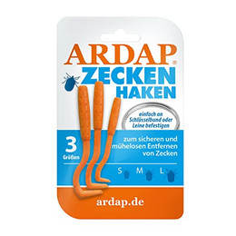 Produktbild von ARDAP Zeckenzange und Zeckenhaken 3er Pack