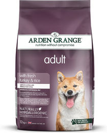 Produktbild von Arden Grange Adult mit frischem Truthahn und Reis - 12 kg